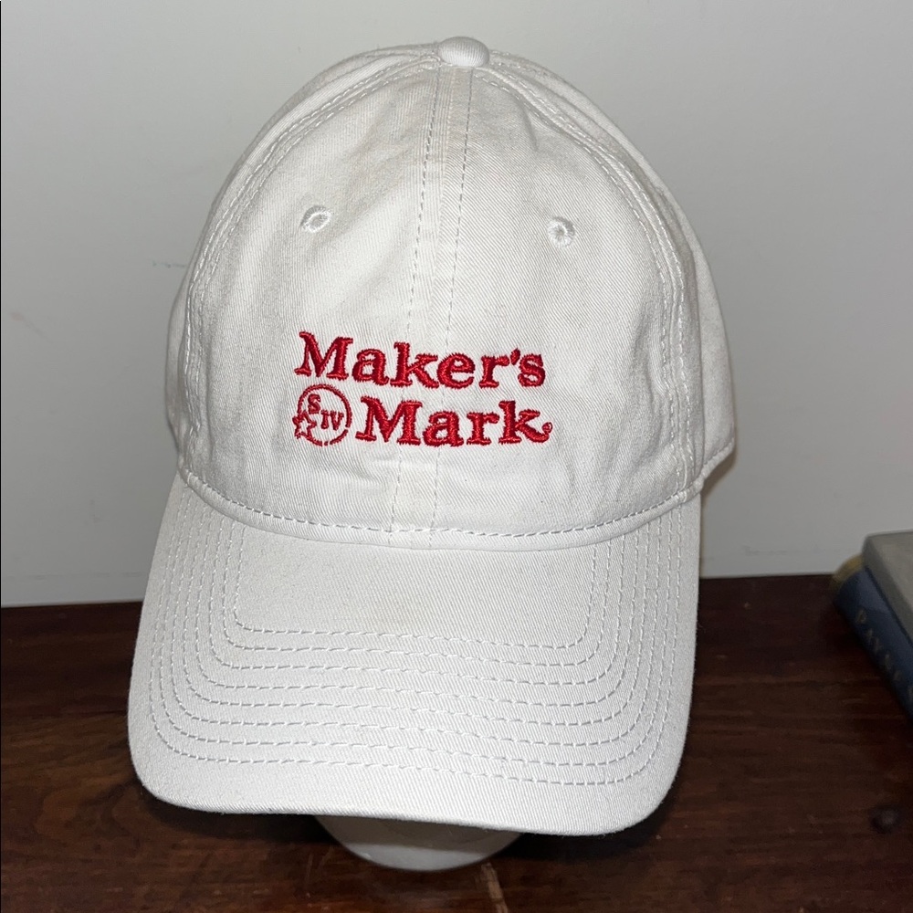 Maker’s Mark Kentucky Bourbon Whiskey White ski snowboard baseball cap hat Game